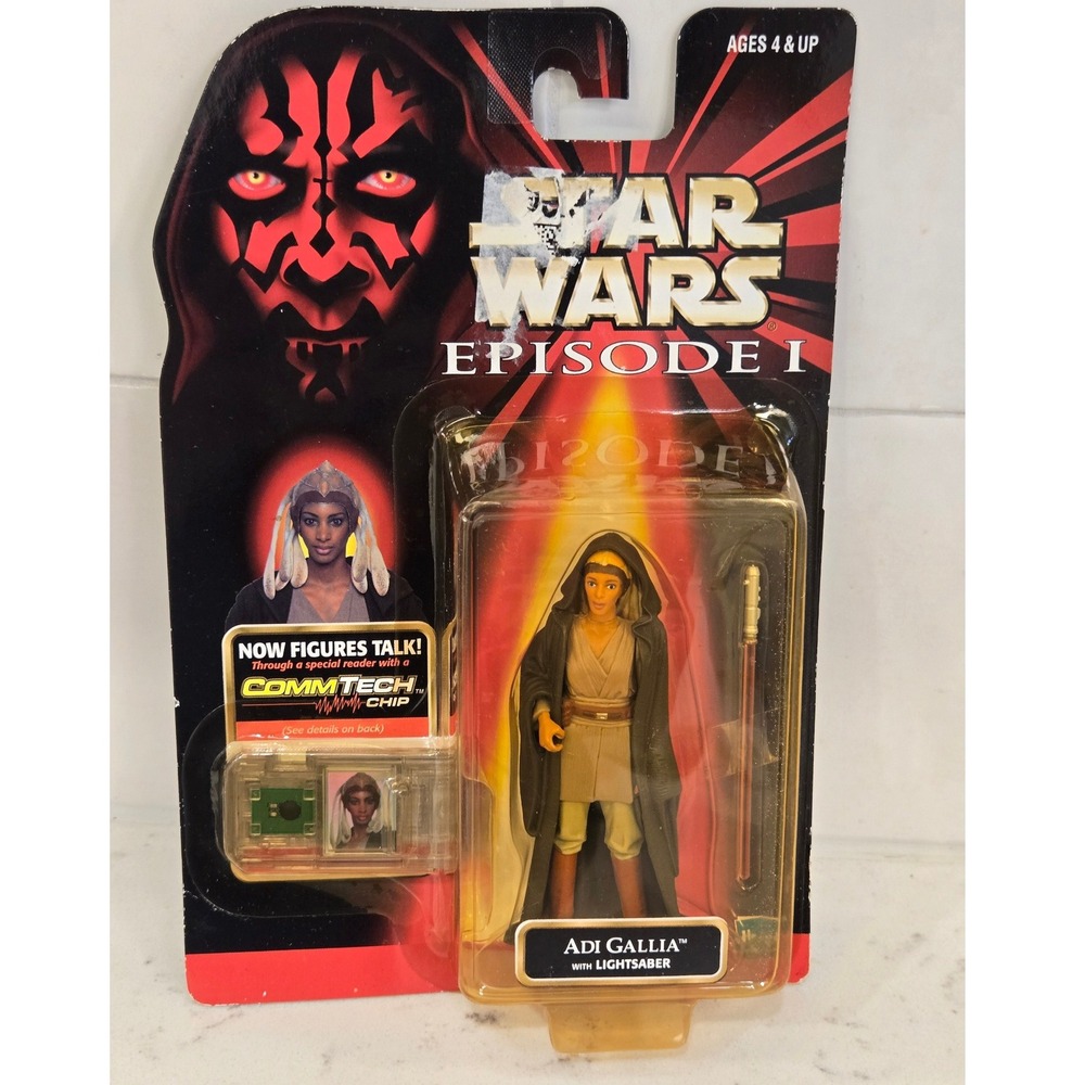 Star Wars‎ Episode I Adi Gallia Action Figure with Lightsaber CommTech Chip 1999